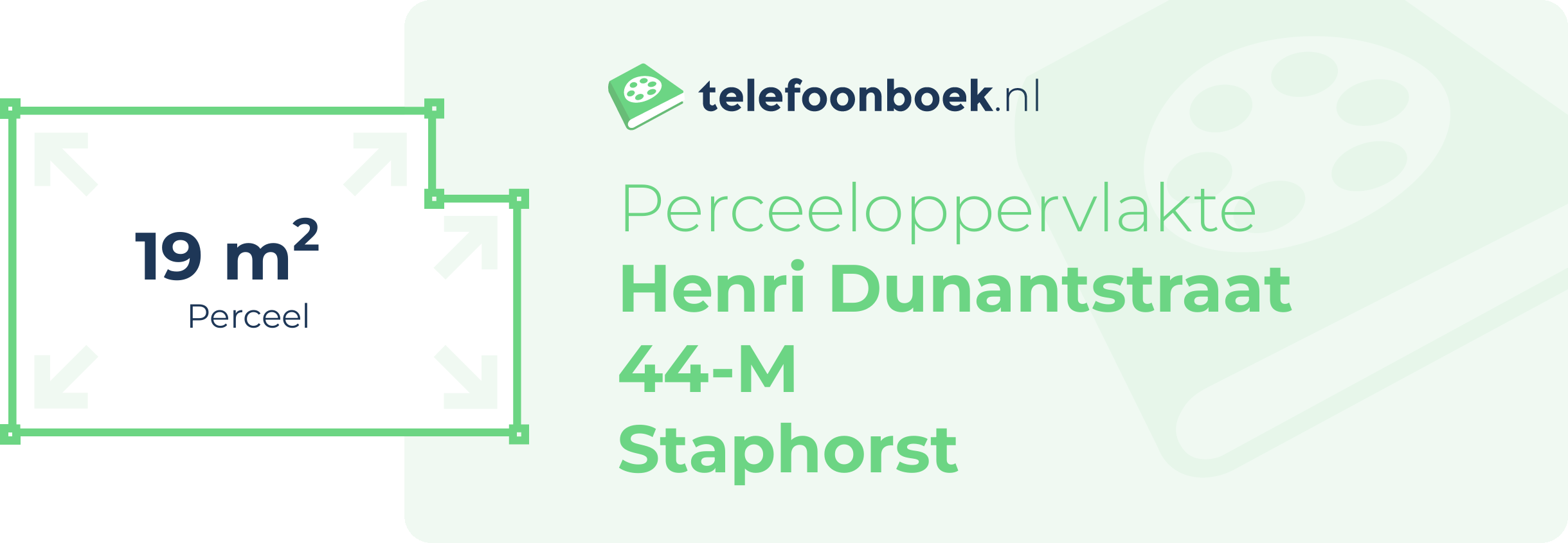 Perceeloppervlakte Henri Dunantstraat 44-M Staphorst