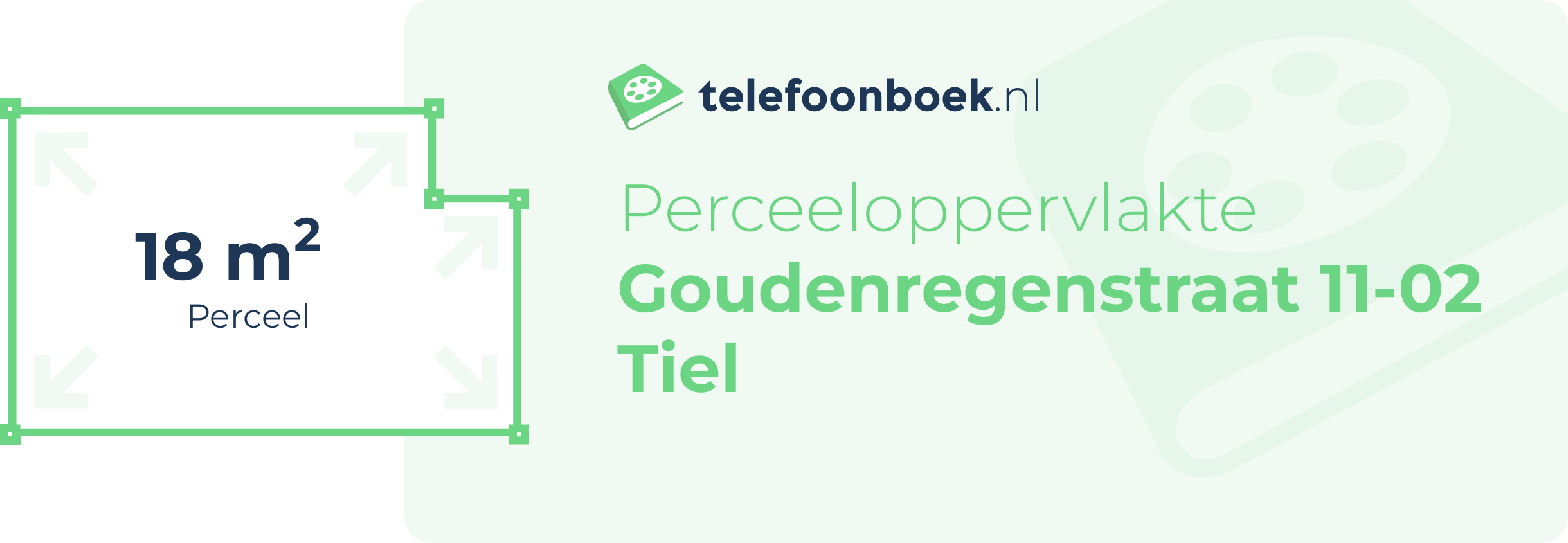 Perceeloppervlakte Goudenregenstraat 11-02 Tiel