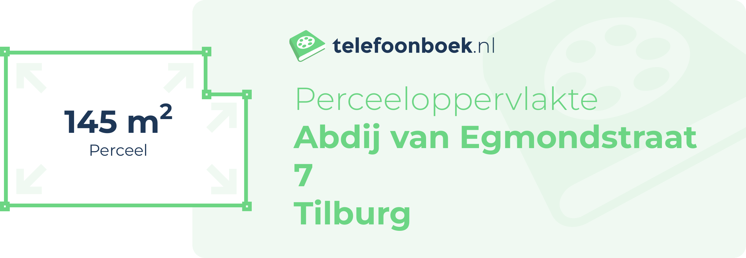 Perceeloppervlakte Abdij Van Egmondstraat 7 Tilburg