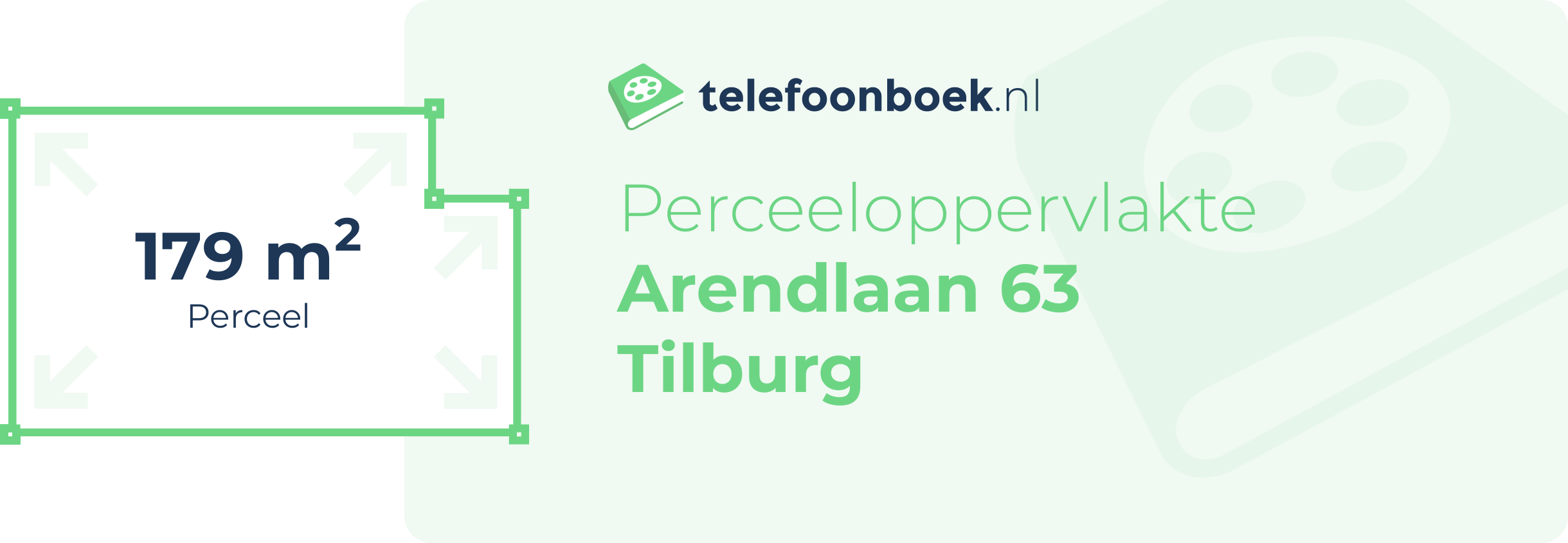 Perceeloppervlakte Arendlaan 63 Tilburg