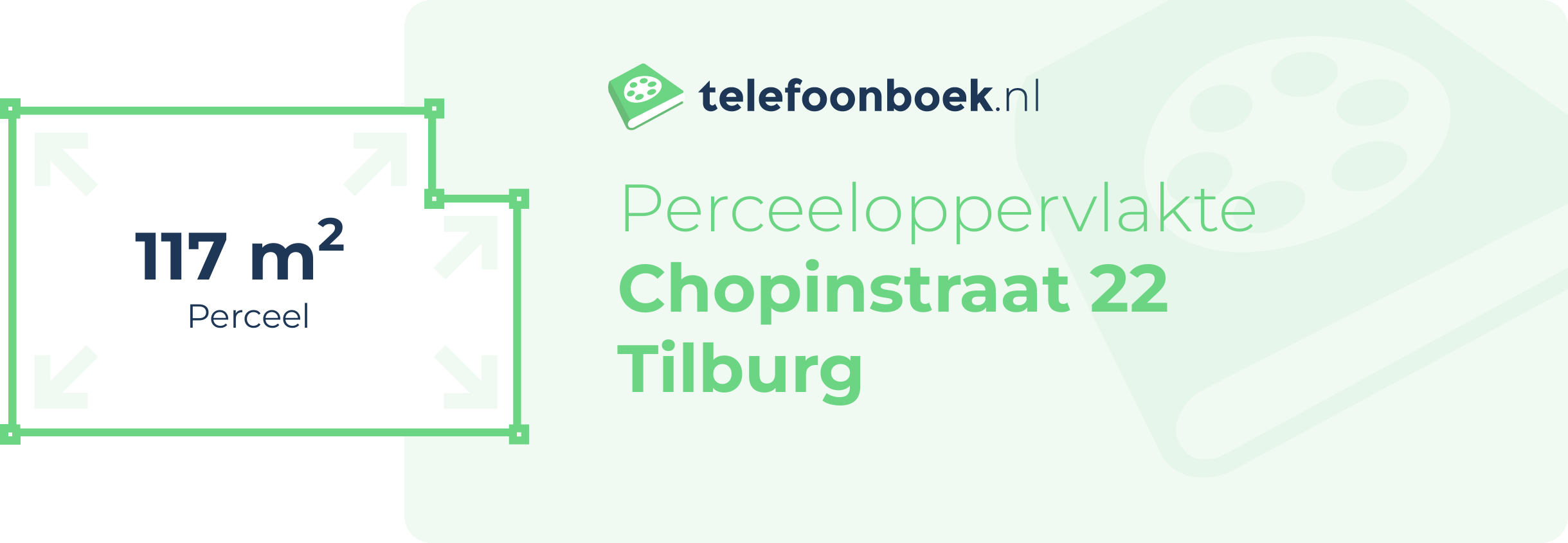 Perceeloppervlakte Chopinstraat 22 Tilburg