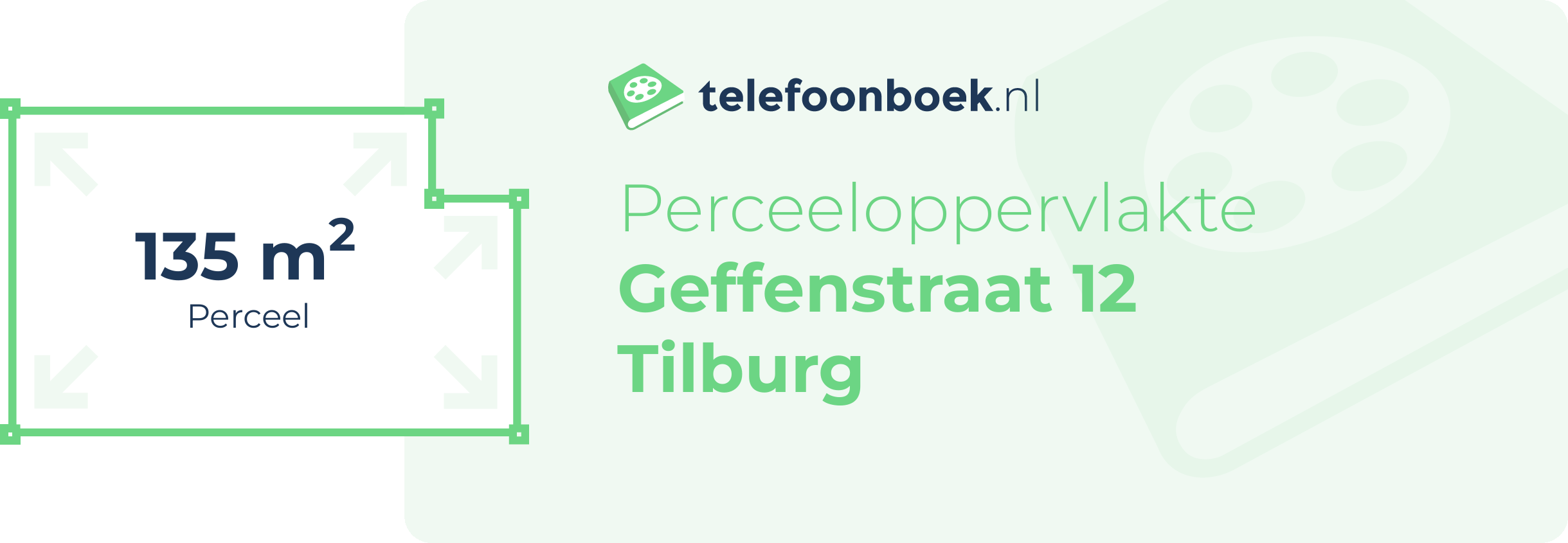 Perceeloppervlakte Geffenstraat 12 Tilburg