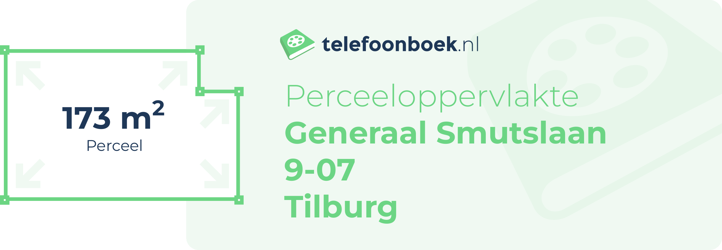 Perceeloppervlakte Generaal Smutslaan 9-07 Tilburg