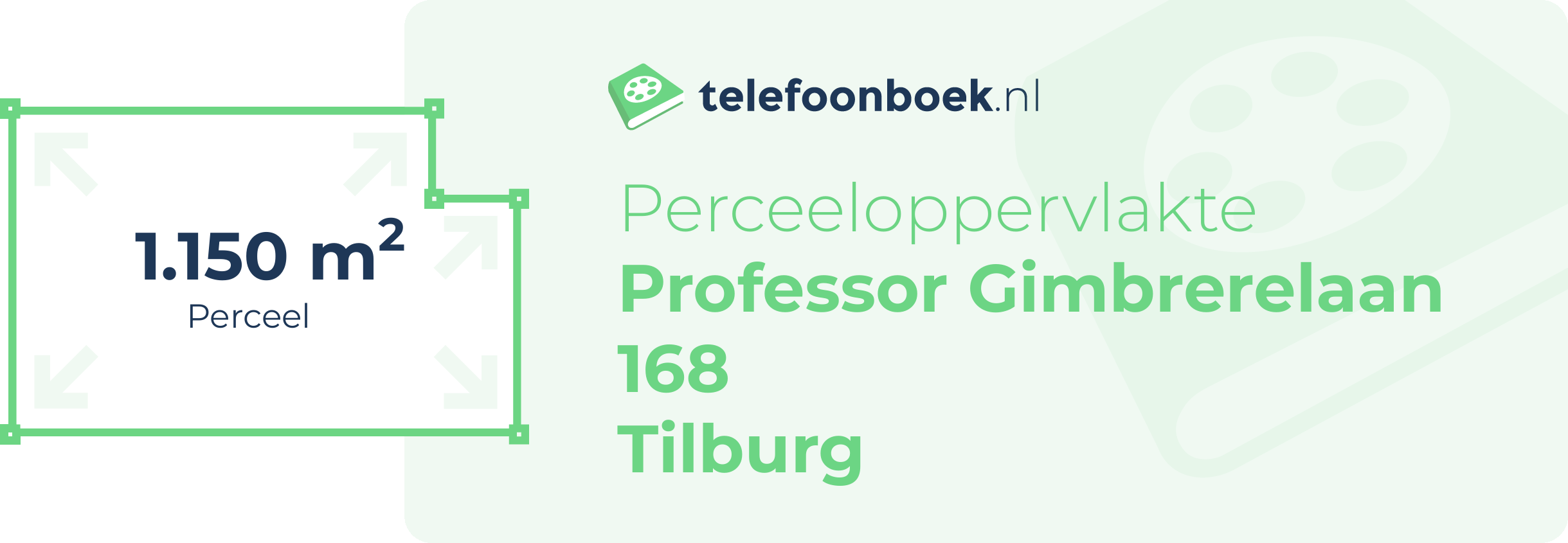Perceeloppervlakte Professor Gimbrerelaan 168 Tilburg