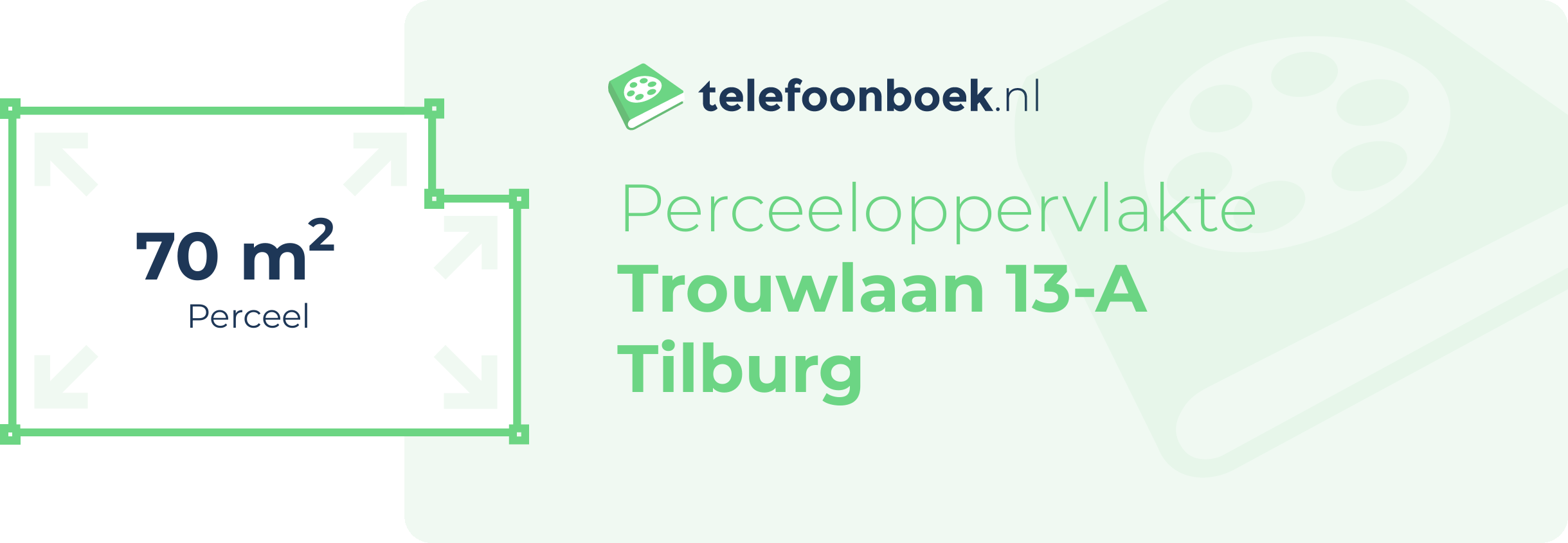 Perceeloppervlakte Trouwlaan 13-A Tilburg