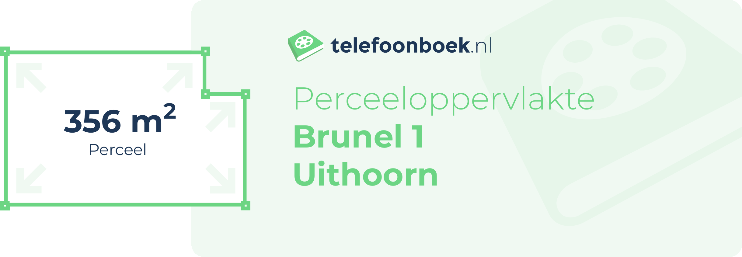 Perceeloppervlakte Brunel 1 Uithoorn