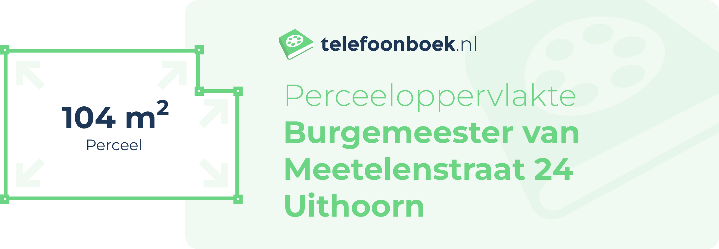 Perceeloppervlakte Burgemeester Van Meetelenstraat 24 Uithoorn