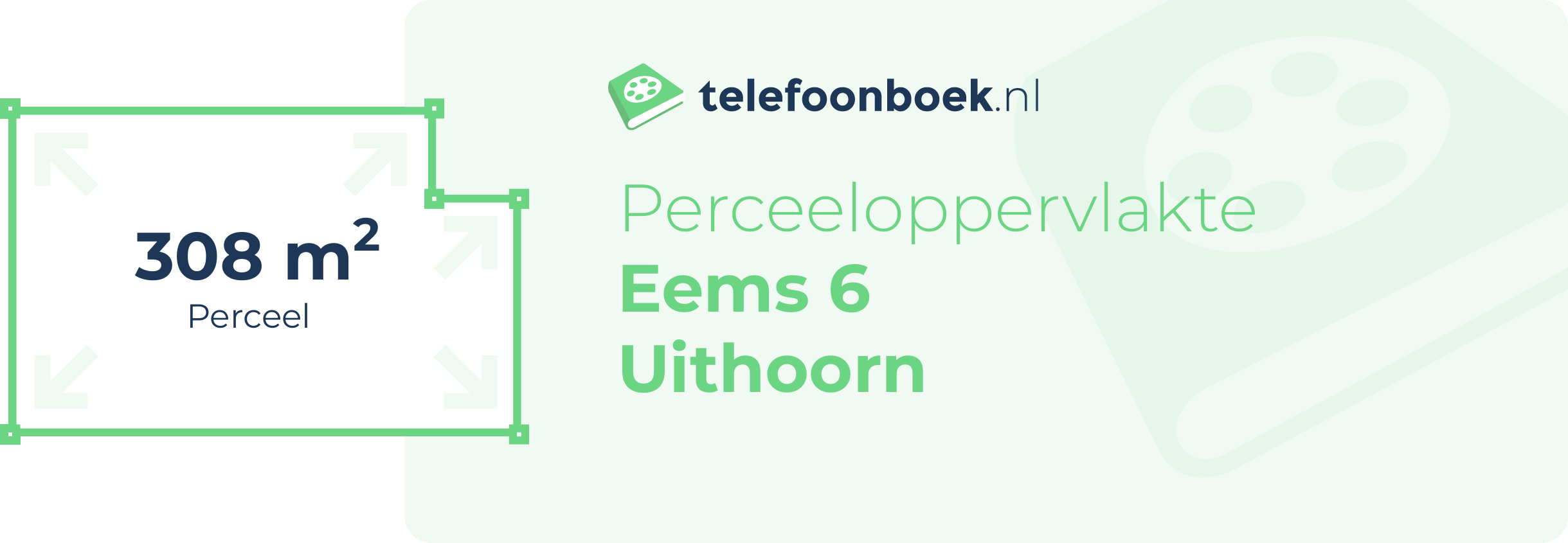 Perceeloppervlakte Eems 6 Uithoorn