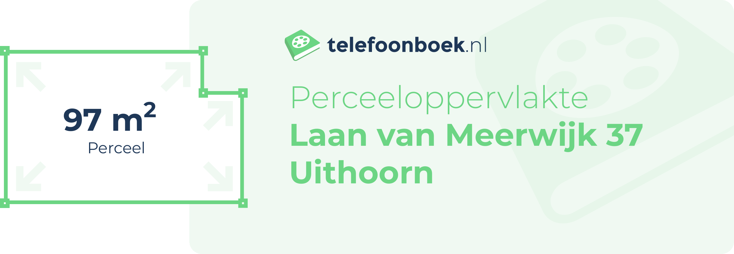 Perceeloppervlakte Laan Van Meerwijk 37 Uithoorn