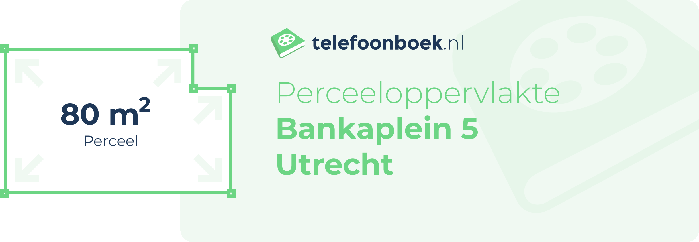 Perceeloppervlakte Bankaplein 5 Utrecht