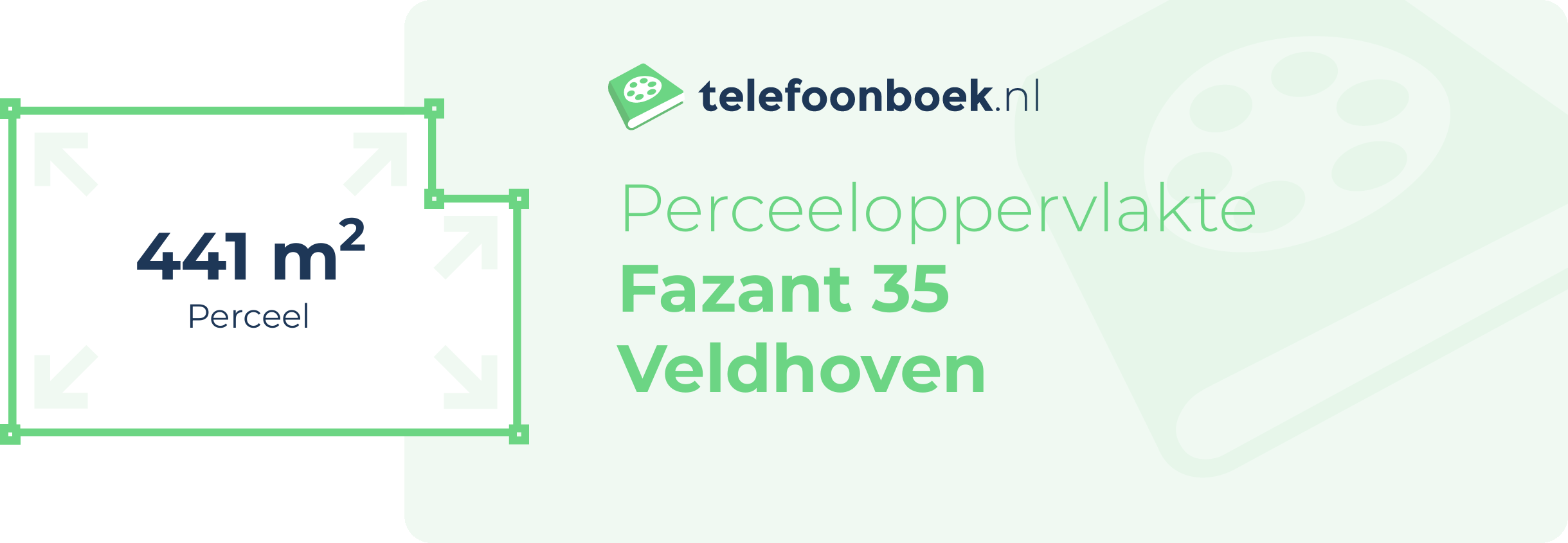 Perceeloppervlakte Fazant 35 Veldhoven