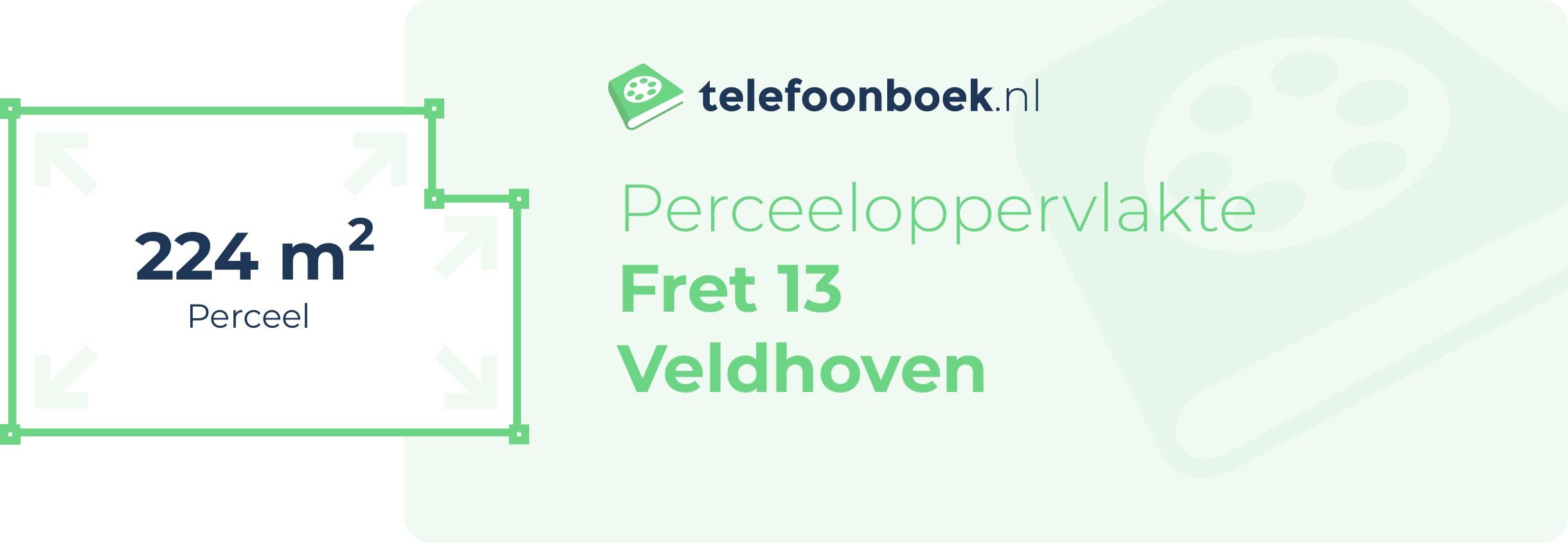 Perceeloppervlakte Fret 13 Veldhoven