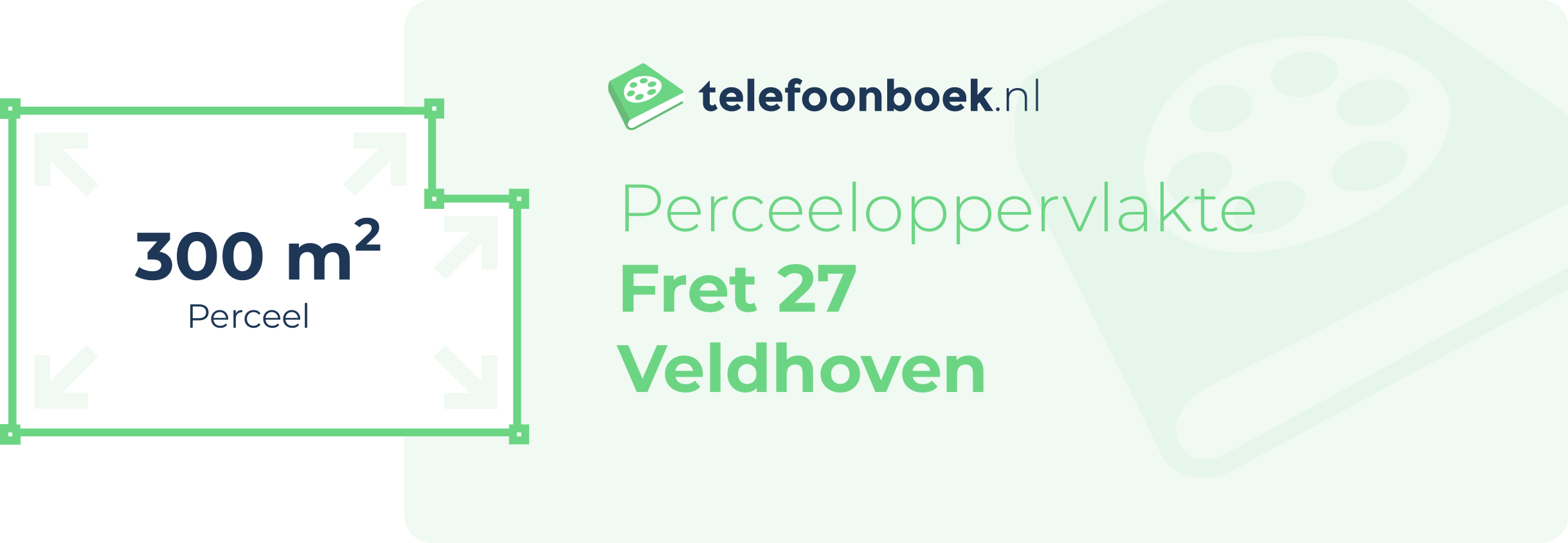 Perceeloppervlakte Fret 27 Veldhoven