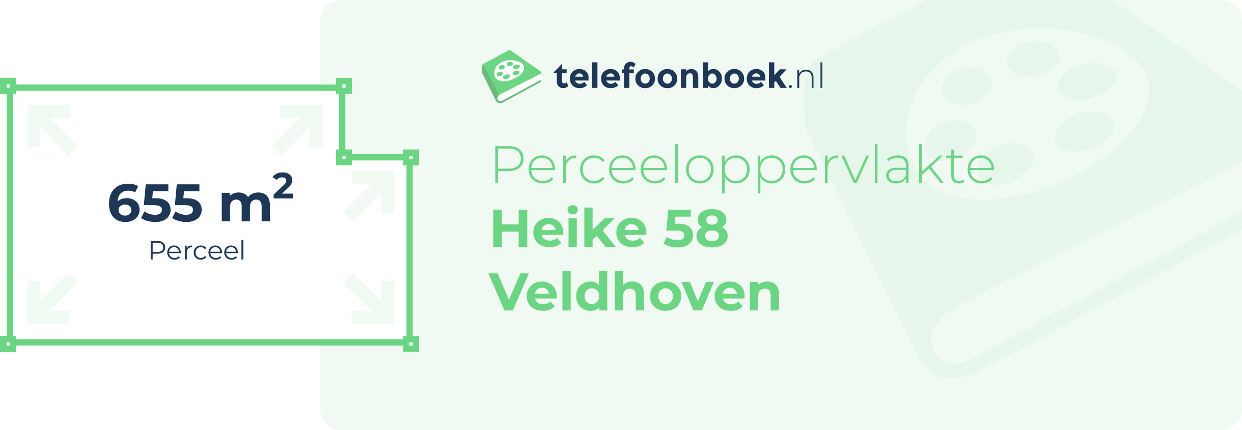 Perceeloppervlakte Heike 58 Veldhoven