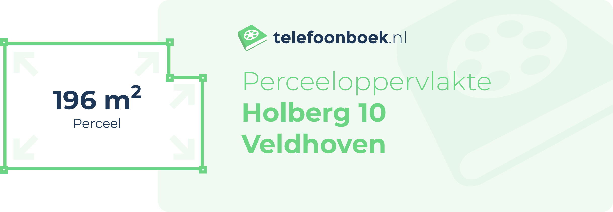 Perceeloppervlakte Holberg 10 Veldhoven