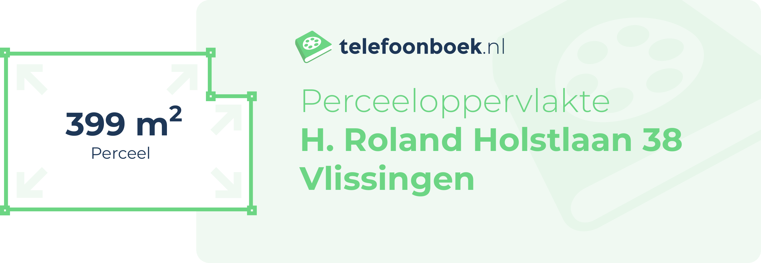 Perceeloppervlakte H. Roland Holstlaan 38 Vlissingen