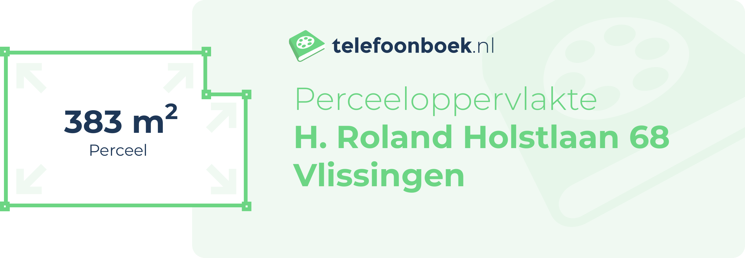 Perceeloppervlakte H. Roland Holstlaan 68 Vlissingen