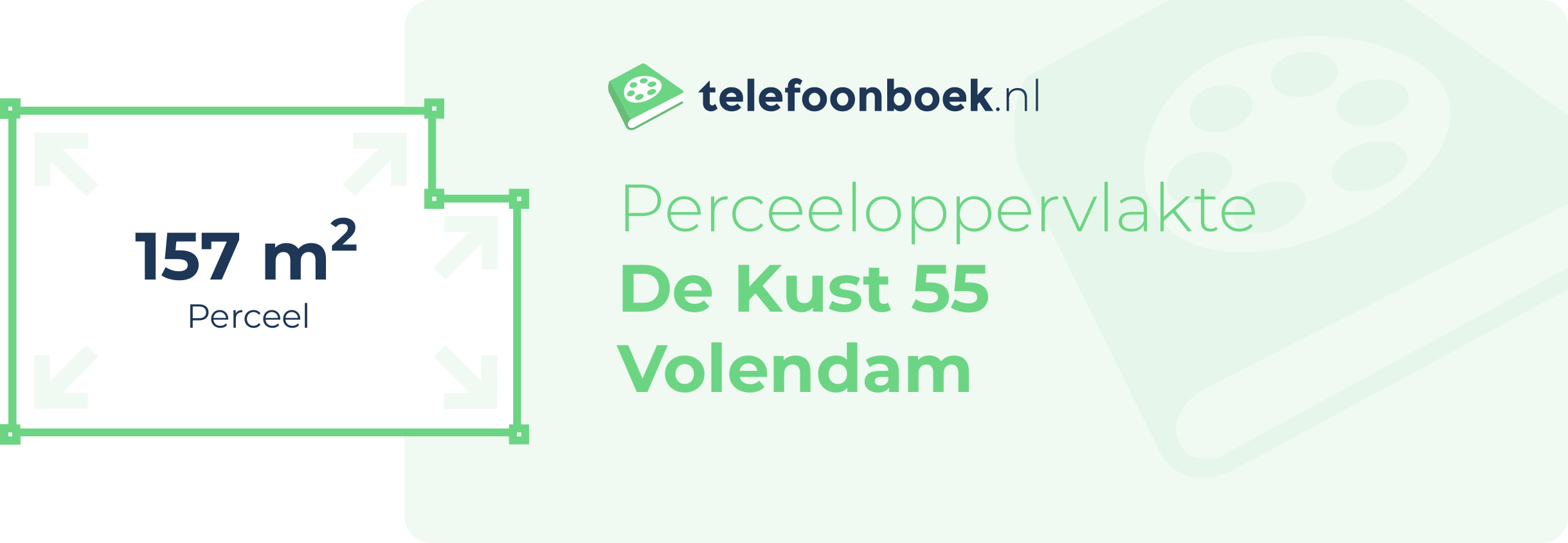 Perceeloppervlakte De Kust 55 Volendam