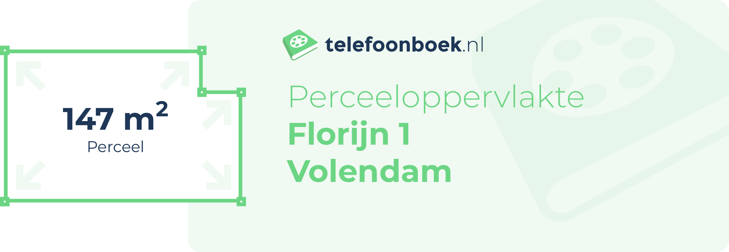 Perceeloppervlakte Florijn 1 Volendam