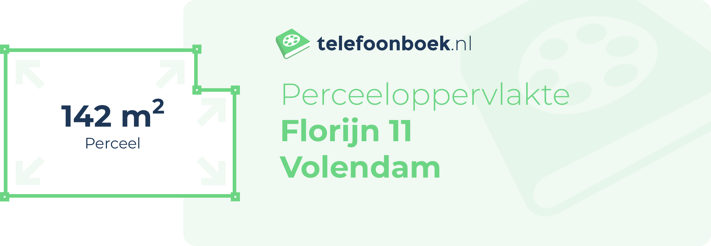 Perceeloppervlakte Florijn 11 Volendam