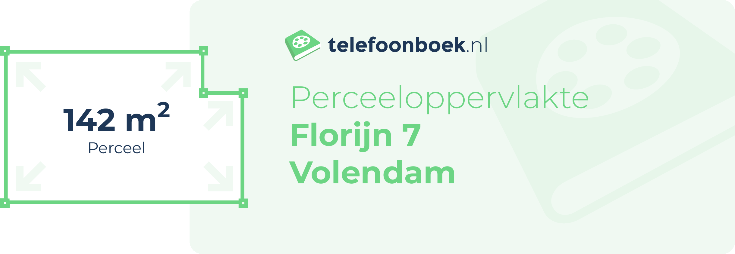 Perceeloppervlakte Florijn 7 Volendam