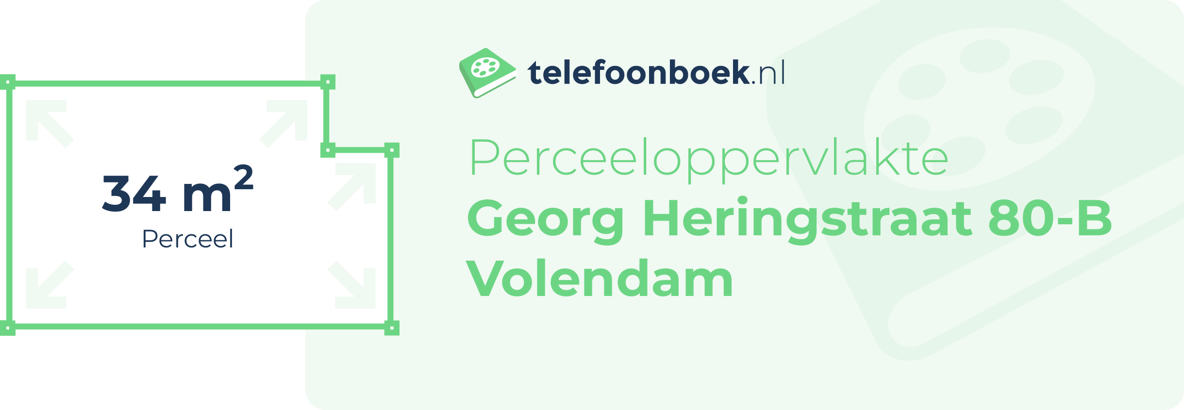 Perceeloppervlakte Georg Heringstraat 80-B Volendam