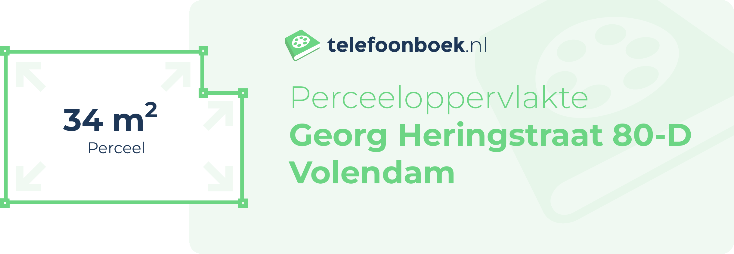 Perceeloppervlakte Georg Heringstraat 80-D Volendam