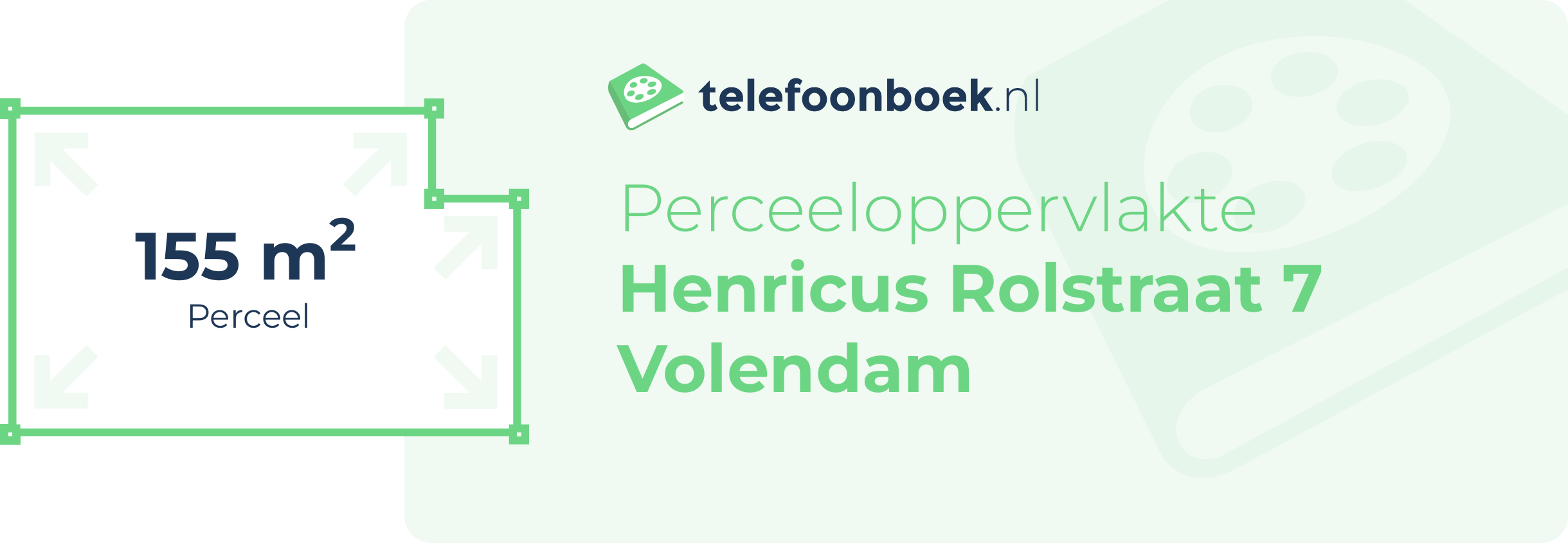Perceeloppervlakte Henricus Rolstraat 7 Volendam