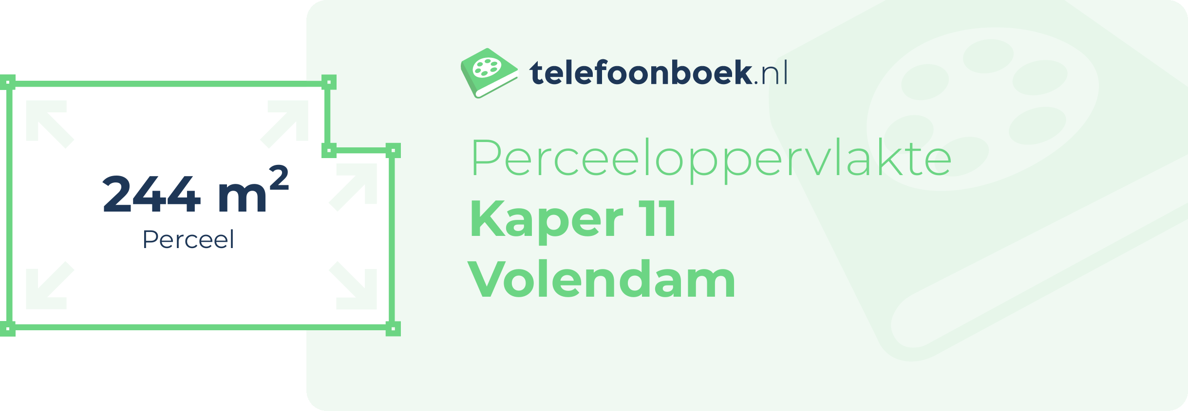 Perceeloppervlakte Kaper 11 Volendam