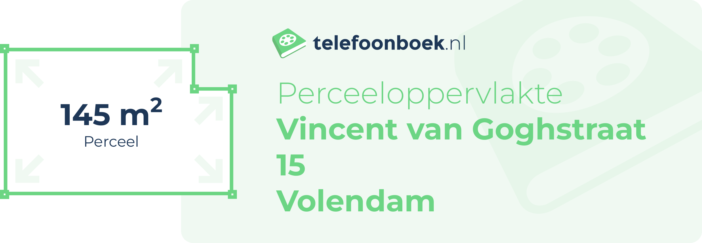 Perceeloppervlakte Vincent Van Goghstraat 15 Volendam