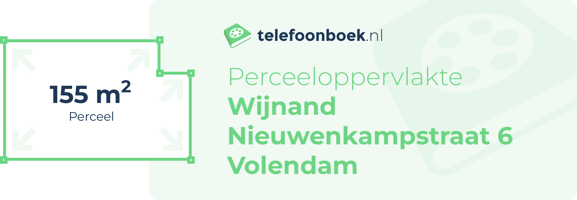 Perceeloppervlakte Wijnand Nieuwenkampstraat 6 Volendam