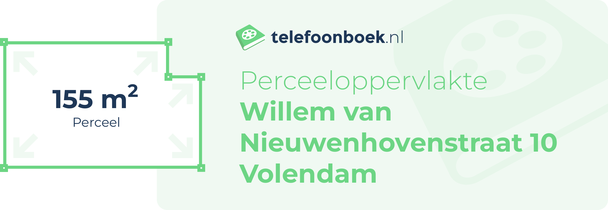 Perceeloppervlakte Willem Van Nieuwenhovenstraat 10 Volendam