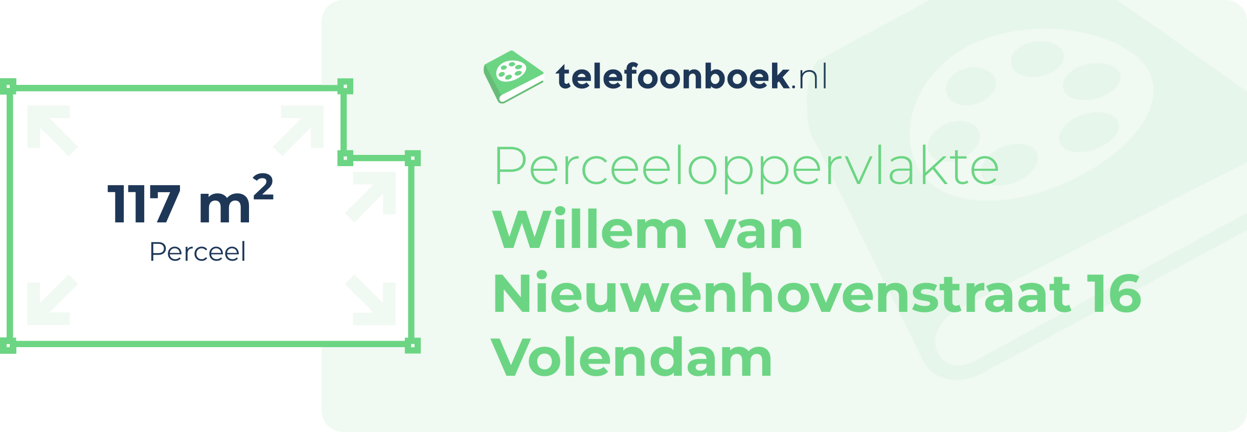 Perceeloppervlakte Willem Van Nieuwenhovenstraat 16 Volendam