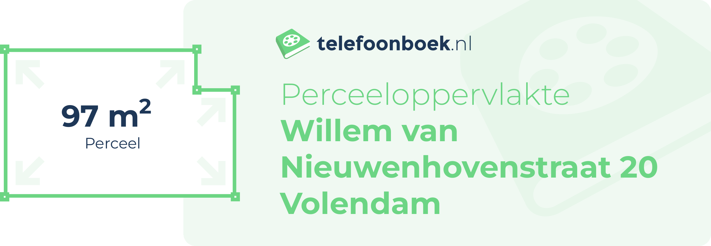 Perceeloppervlakte Willem Van Nieuwenhovenstraat 20 Volendam