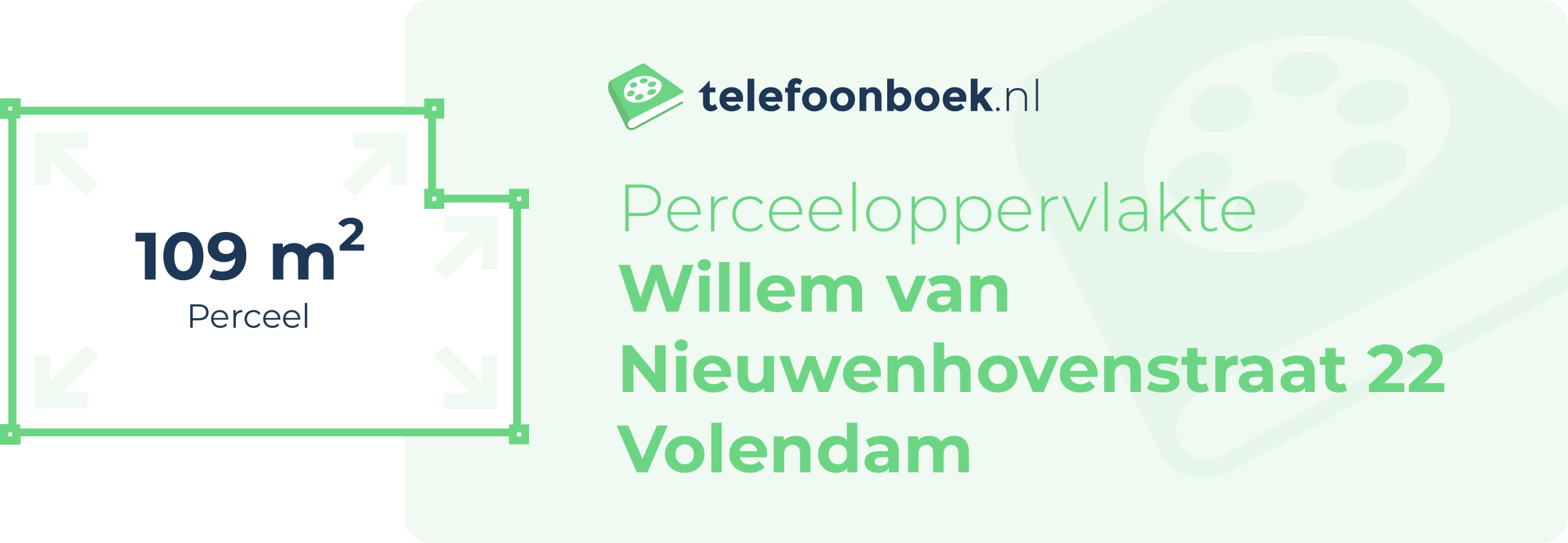 Perceeloppervlakte Willem Van Nieuwenhovenstraat 22 Volendam