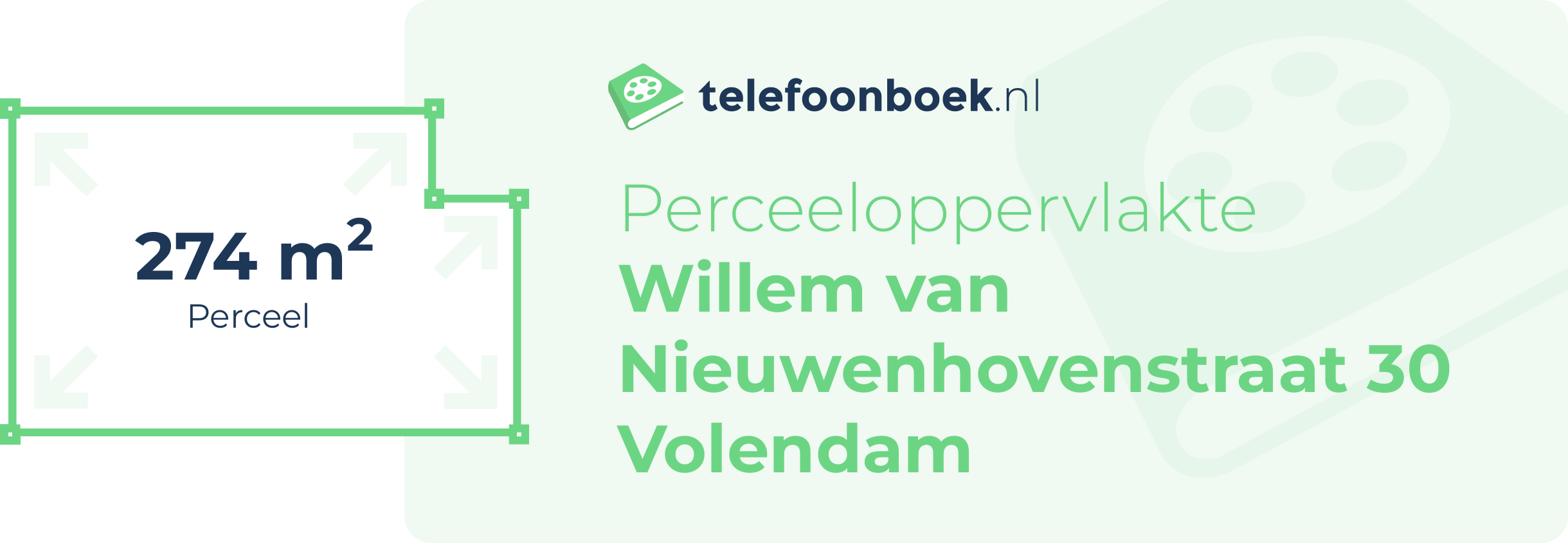 Perceeloppervlakte Willem Van Nieuwenhovenstraat 30 Volendam