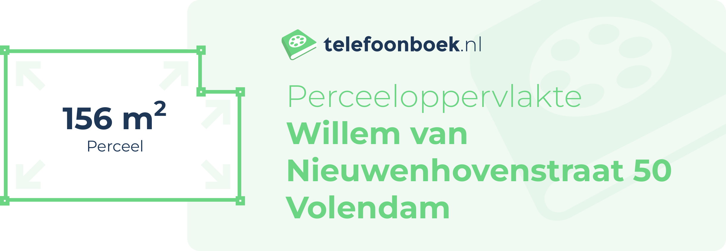 Perceeloppervlakte Willem Van Nieuwenhovenstraat 50 Volendam