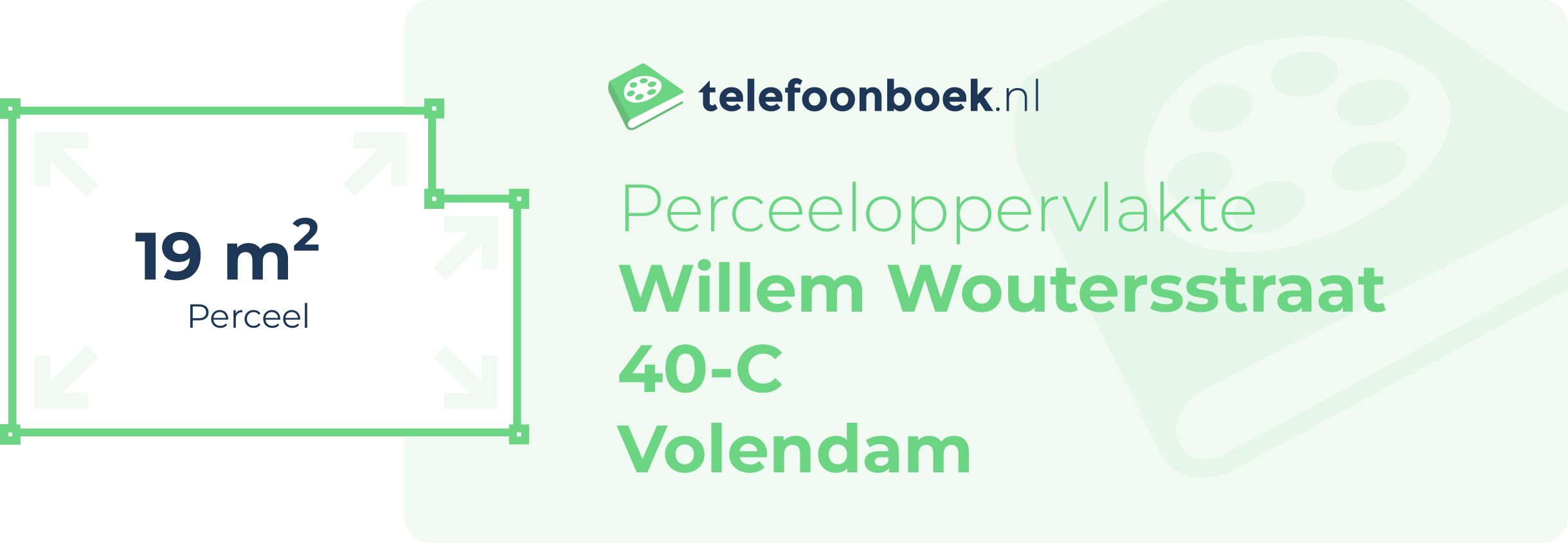 Perceeloppervlakte Willem Woutersstraat 40-C Volendam