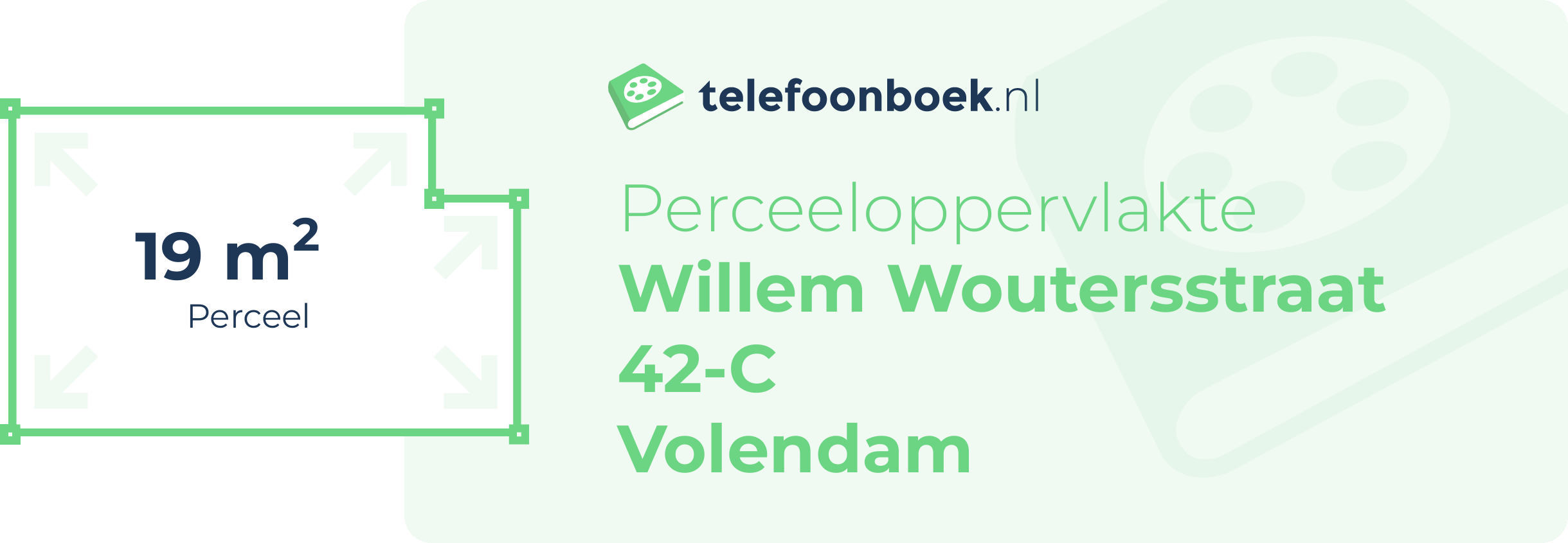 Perceeloppervlakte Willem Woutersstraat 42-C Volendam