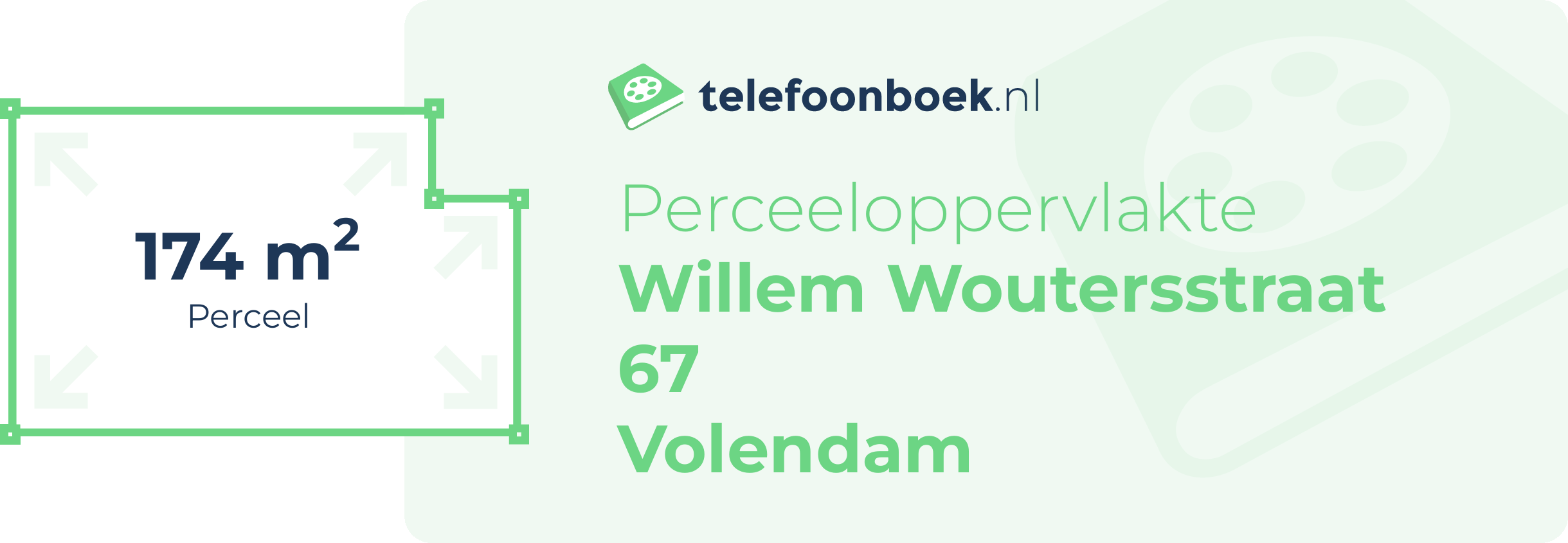 Perceeloppervlakte Willem Woutersstraat 67 Volendam