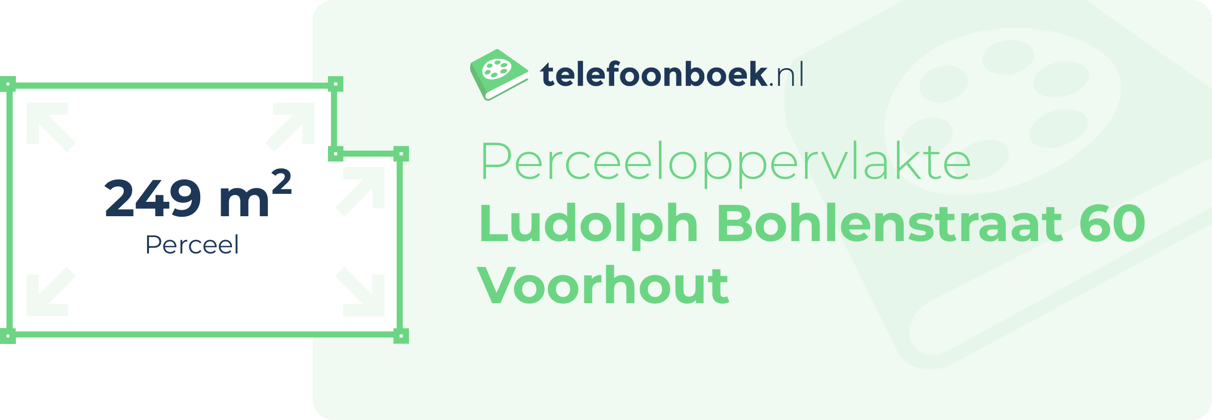 Perceeloppervlakte Ludolph Bohlenstraat 60 Voorhout