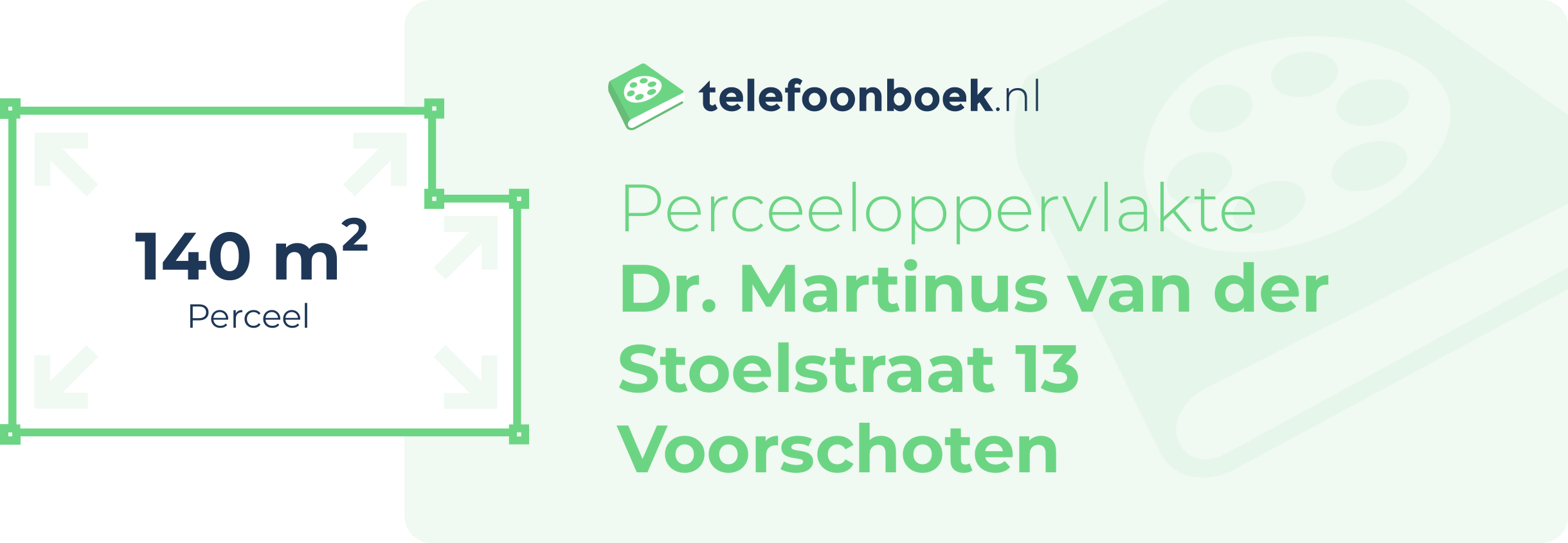 Perceeloppervlakte Dr. Martinus Van Der Stoelstraat 13 Voorschoten