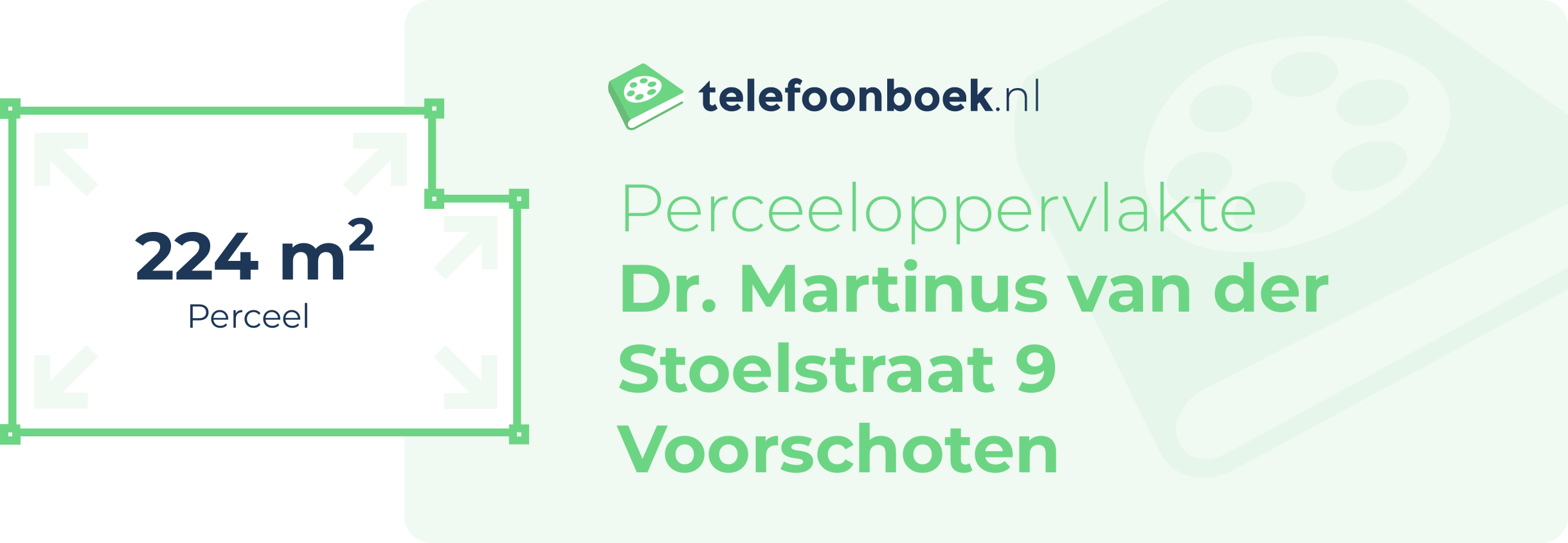 Perceeloppervlakte Dr. Martinus Van Der Stoelstraat 9 Voorschoten