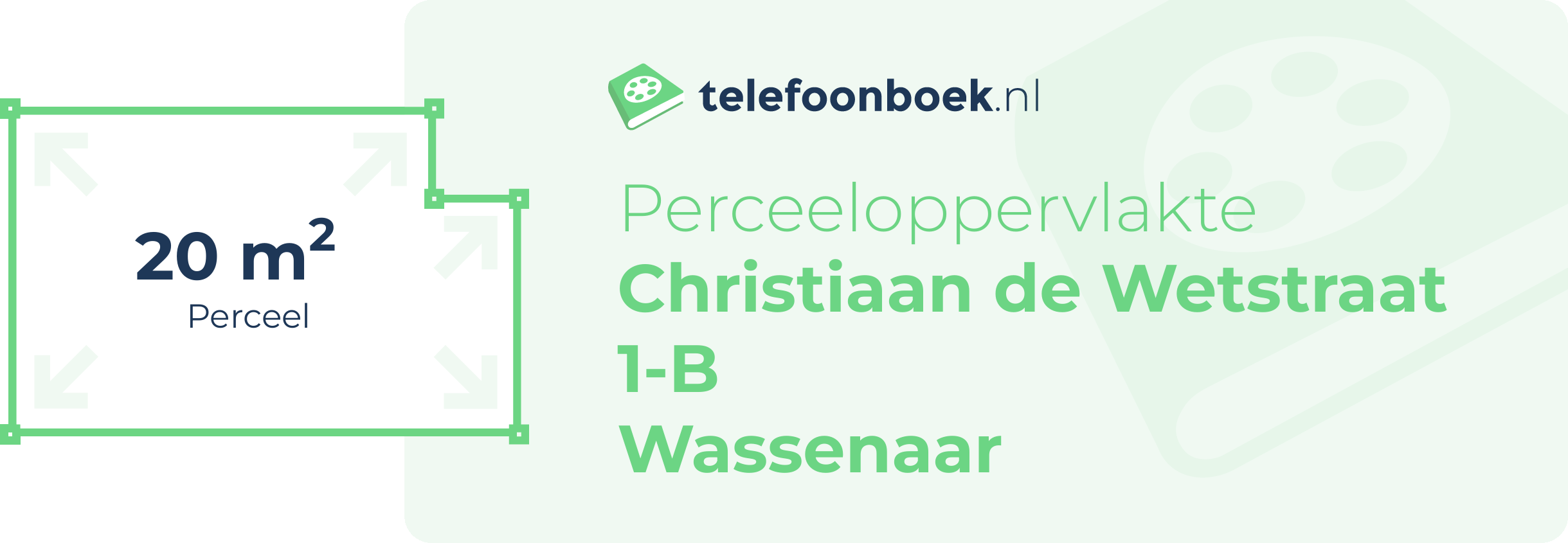 Perceeloppervlakte Christiaan De Wetstraat 1-B Wassenaar