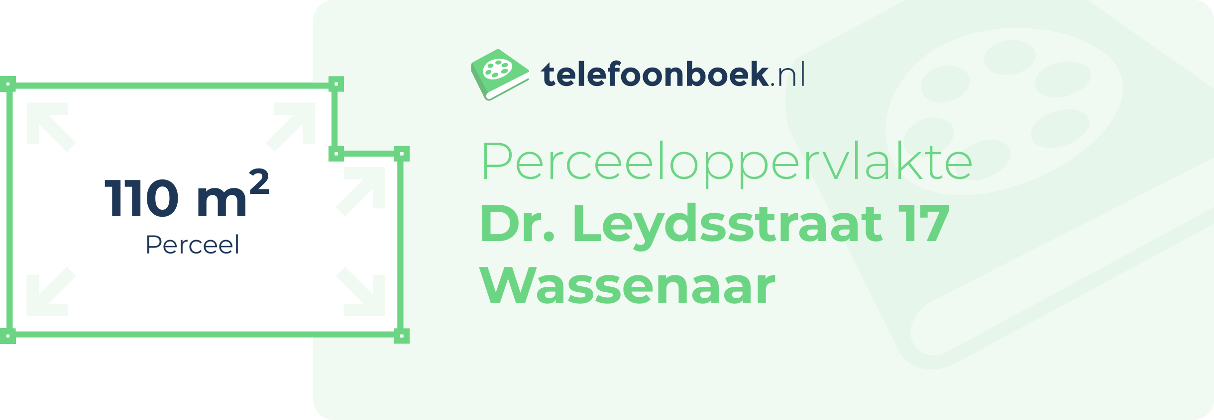 Perceeloppervlakte Dr. Leydsstraat 17 Wassenaar