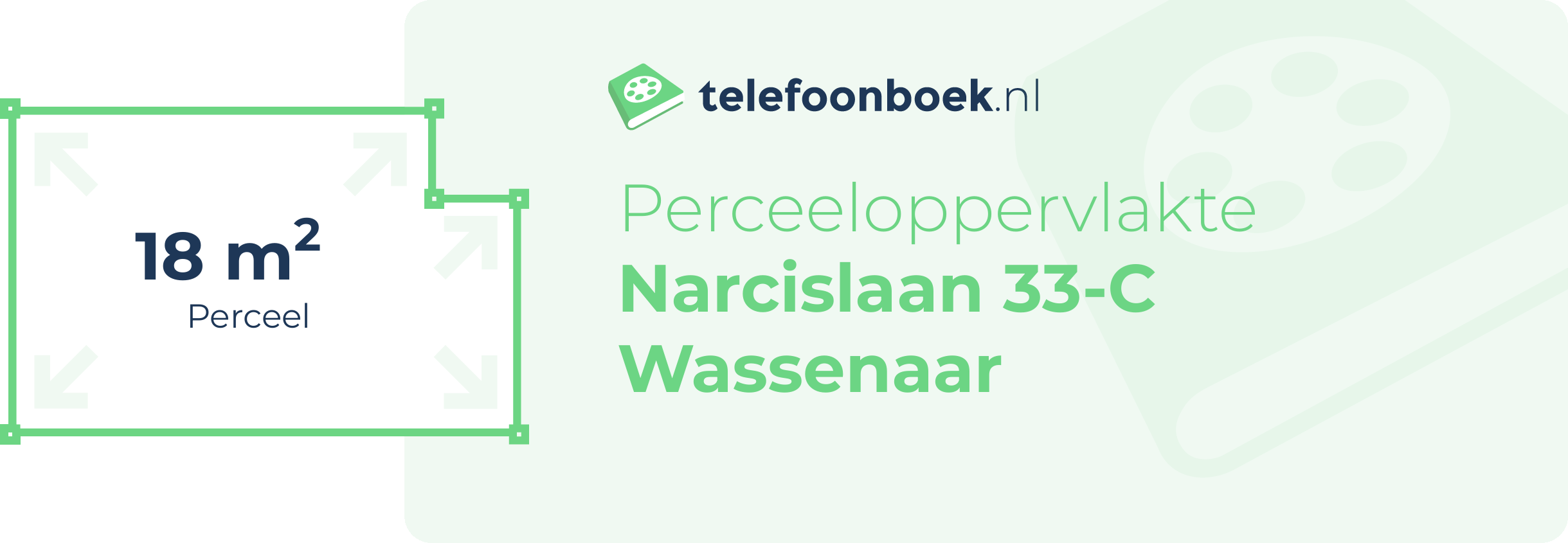 Perceeloppervlakte Narcislaan 33-C Wassenaar