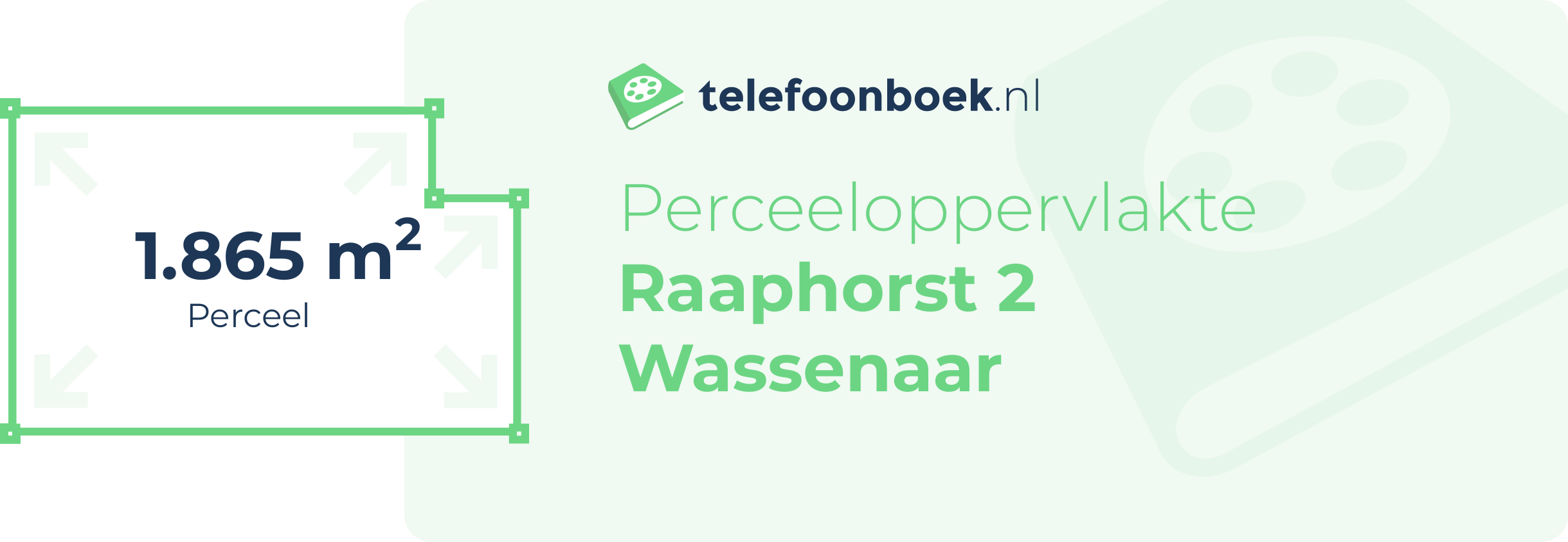 Perceeloppervlakte Raaphorst 2 Wassenaar