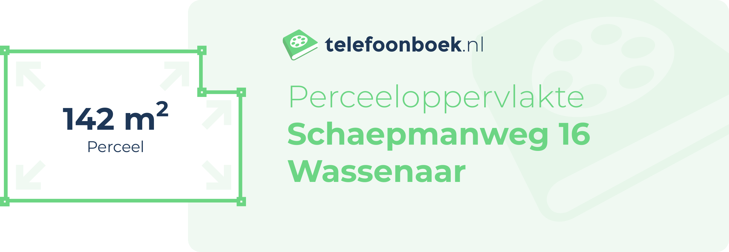 Perceeloppervlakte Schaepmanweg 16 Wassenaar