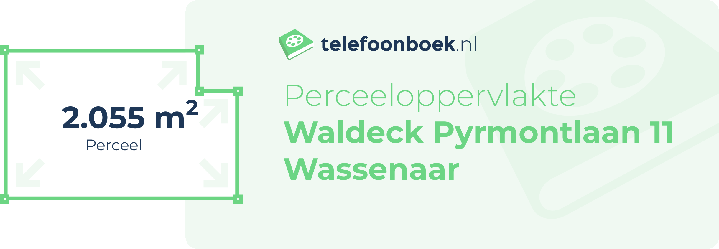Perceeloppervlakte Waldeck Pyrmontlaan 11 Wassenaar