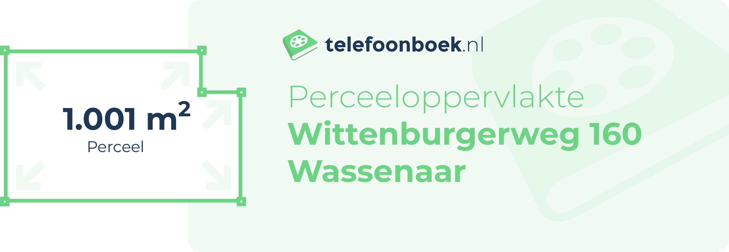 Perceeloppervlakte Wittenburgerweg 160 Wassenaar
